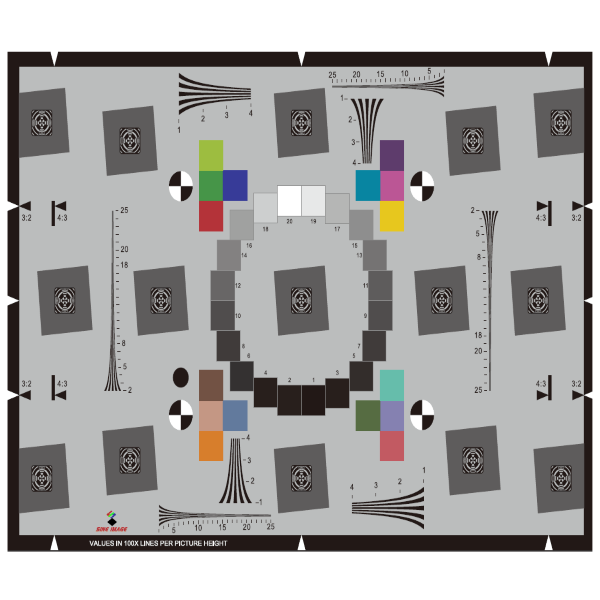 ISO12233:2014 eSFR分辨率測(cè)試卡 ISO12233:2014 eSFR分辨率測(cè)試卡